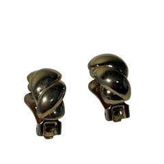 Vintage Christian Dior Clip‑On Earrings Signed Chr. Dior Made in France 80s 90s