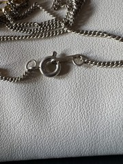 Vintage necklace chain with charm pendant 18″ length