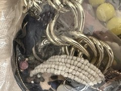 5+ Pounds Lbs Lot Jewelry VTG New Junk & Good Treasure Box Tangled Earrings Ring