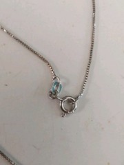 Floral 925 Sterling Silver Flower Pendant Necklace Opal Light & Dark Blue Topaz
