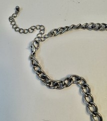 Chunky Horse Cross Rose Boot Charm Necklace Silver Tone Adjustable Length