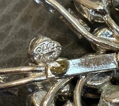 Signed Austria Designer Clear Rhinestones Pendant For Necklace – GLAMOROUS!!
