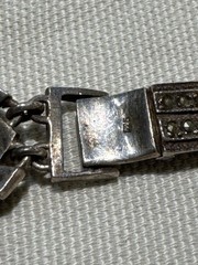 vintage marcasite with amethyst oval stones 7 inches