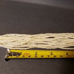 CAROL LEE VINTAGE MULTI STRAND FAUX PEARL NECKLACE GOLD TONE CLASP 16 STRANDs