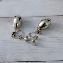 Vintage Screw Back Earrings – Gold Tone Statement Drop Dangle