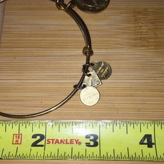 Alex and Ani Bracelet Union Direction Compass Expandable Gold Tone Charm Bangle