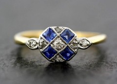 2.8Ct Art Deco Vintage Style Lab Created Diamond Anniversary 14K Gold FN Ring