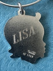 ANTIQUE 1920-1930 ART DECO .925 STERLING SILVER 7 CHARM PENDANT