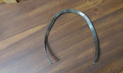 VINTAGE STERLING BEADED HEAD BAND IN GOOD CONDITION