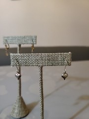 Vintage Silver & Gold Tone Danglers Earrings Beautiful Petite Style L14