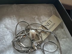 Mixed Costume Jewelry Lot Vintage Modern Bracelets Necklaces