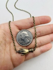 Vintage Style Victorian Elegant Ladies Cottagecore Dainty Hand 18 in Necklace