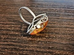 Vintage Soviet women’s ring with a non-precious metal stone women’s jewelry USSR