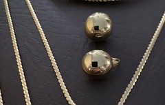VTG – Modern Jewelry Lot Necklace Chains Earrings Rings Silver And Gold Tone Lot