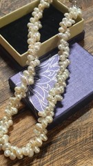 Antique Freshwater Pearl Necklacev& Earring Set