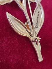 Metropolitan Museum of Art signed MMA.V&A.CN Flower Brooch Victoria & Albert