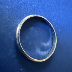 Antique Vintage Belais 18k White Gold Band 1 Gram Approx Ring Size 5.5