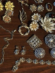 Large Lot Of Vintage Sarah Coventry Jewelry All Signed