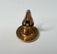 Vintage 10K Solid Gold PARKROGER Collar Button Shirt Stud 1.6g Antique Fine