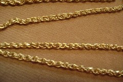 14KT. SOLID YELLOW GOLD ITALY STAR 57 AR 18 ” CHAIN NECKLACE- 3 GRAM