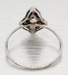 Vintage ArtDeco 1.50 Ct Round Cut LabCreated Diamond Engagement 14K Gold FN Ring