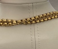Vintage Gerard Yosca Runway Statement Necklace 44 ” Sunburst Pendant Gold Tone