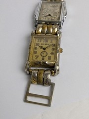 Vintage Steam Punk Wrist Watch Bracelet Unique Men’s Wrist Watches 7.75″ Long