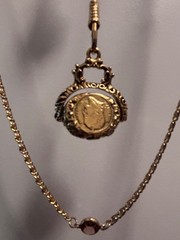 Vintage Goldette 5 Strand Cameo Necklace Amber Glass Stations Layered Gold Tone