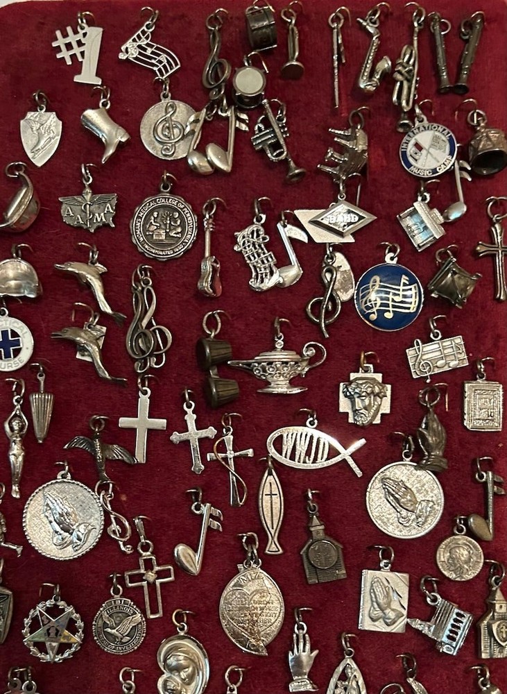 Travel Charms Sterling silver 1950s to 1970s Vintage Charms Sold Separately