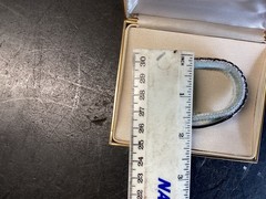 NICE UNUSED VINTAGE 50’s ERA ELCO STERLING ID BRACELET W/ORIGINAL BOX