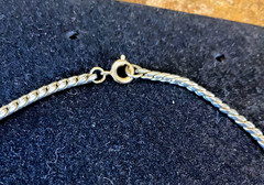 Vintage AB Rhinestones Articulated Leaf Gold Tone Choker 15 1/2 Inches EUC