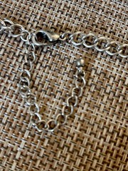 Vintage Hammered Silver Choker Adjustable Length & Articulated Excellent
