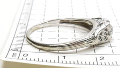 Antique Art Deco 1920’s Diamond Engagement 18KW Ring Size 8.5 UK-Q1/2 EGL USA