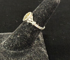 VTG STERLING SILVER 925 Marquise Bezel Set Lemon Quartz Ring Size 6.25 – 2.0G