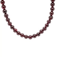 8mm red garnet smooth bead wholesale strands, round beads, red ruby color, boho