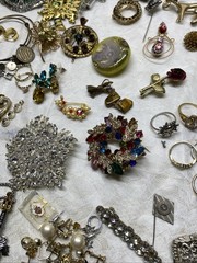 Lot Of Antique/Costume Jewelry