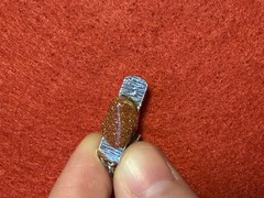 Vintage Unbranded Silver Tone Sweater Clip With Sunstones