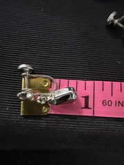 Vintage SORRENTO STERLING SILVER Teardrop Hematite Screw Back Drop Earrings