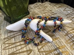 Beautiful Mille Fiori Italian Art Glass Necklace Sweet Romance