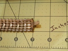 Pretty Vintage 50’s-60’s 5 Row Prong Set Rhinestone Bracelet 195MY6