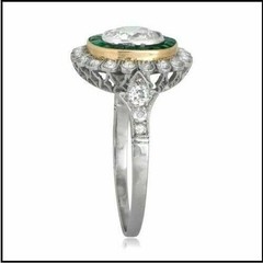 White Diamond 3.60 Ct Art Deco Vintage Wedding Ring 925 Sterling Silver