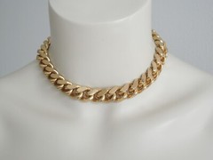 Necklace Collier Panzer Chain Gold Tone Fashion Jewelry 169.2 G/39 Cm