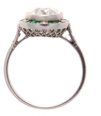 White Diamond 3.60 Ct Art Deco Vintage Wedding Ring 925 Sterling Silver