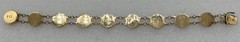 Vintage 14k Gold Chinese Symbol Character Link Bracelet – 12.8 Grams, 13mm Wide