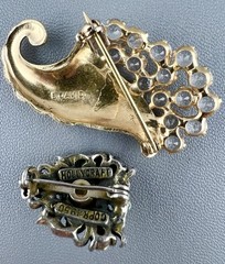 Vintage Brooch Lot B David Hollycraft Crystal Rhinestone Victorian Revival
