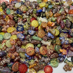 Vintag Styley Bulk Jewelry glass bead Lot ALL Brand New Untested Mix Match