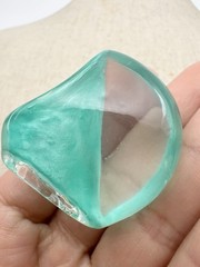 Vintage Plastic Lucite Chunky Statement Ring Size 5.75