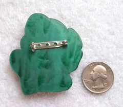 Vintage Fashion Lady with Pet Rabbit Layered Acrylic Pin or Brooch – NWOT