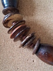 Vintage African Safari Style Statement Piece With Hand Carved Animals And Beads