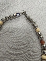 Vintage Boho Style Political Donkey & Elephant Gemstone 22” Necklace Made India